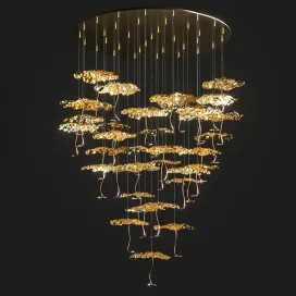 Gold moon chandelier catellani smith